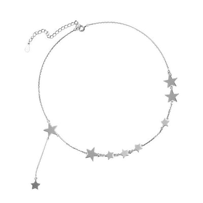 Star necklace female short clavicle necklace