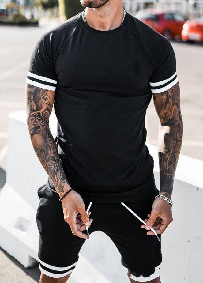 Casual Men's Suit European And American Solid Color Fashion