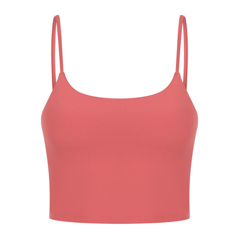 Sexy Beautiful Back Yoga Wear Gathers Gym Camisole