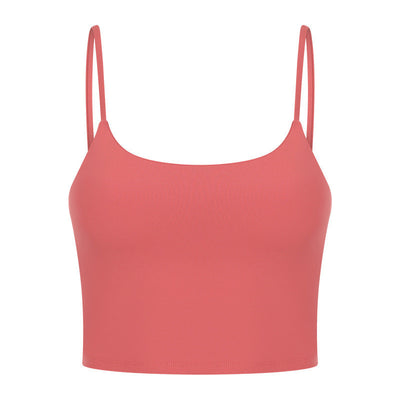 Sexy Beautiful Back Yoga Wear Gathers Gym Camisole