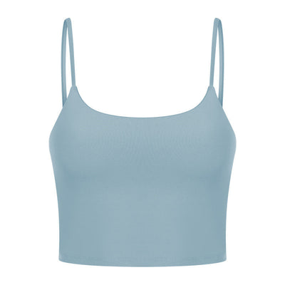 Sexy Beautiful Back Yoga Wear Gathers Gym Camisole
