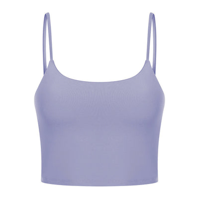 Sexy Beautiful Back Yoga Wear Gathers Gym Camisole