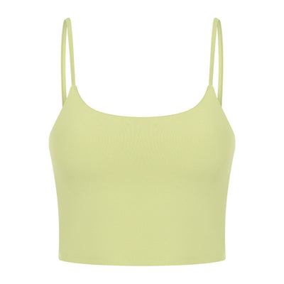 Sexy Beautiful Back Yoga Wear Gathers Gym Camisole
