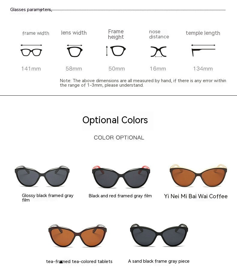 Personality Inlay Leather Polarized Sun Glasses Retro