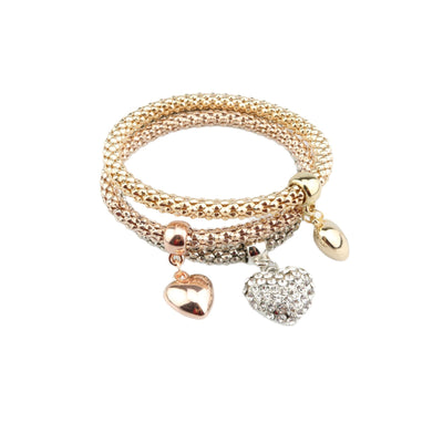 Fashion Personality New Heart Bracelet Suit