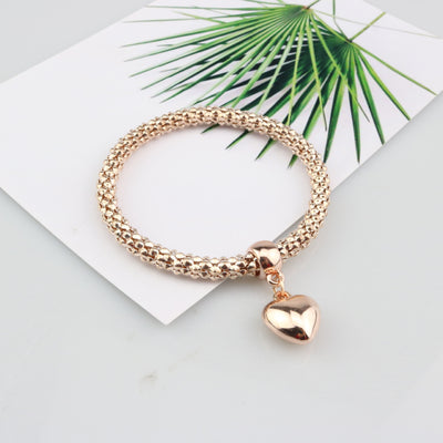 Fashion Personality New Heart Bracelet Suit