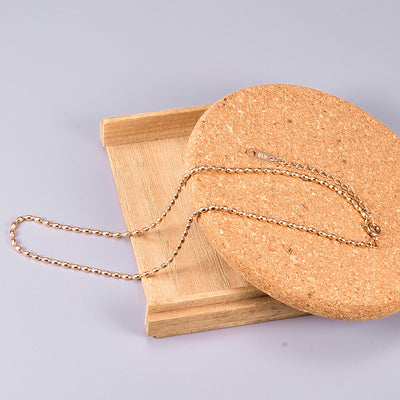 Titanium Steel Necklace Simple Bead Necklace