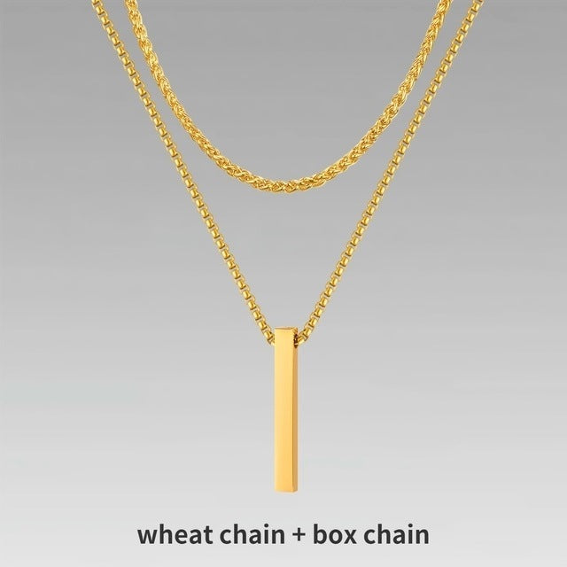 Jewelry Men Boy Gift Chain Crystal Necklace