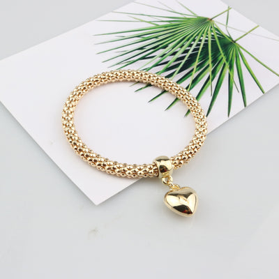 Fashion Personality New Heart Bracelet Suit