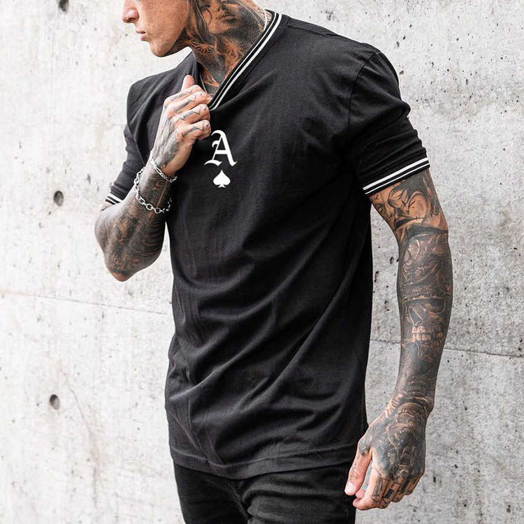New Men's Casual Round Neck Short Sleeve T-shirt