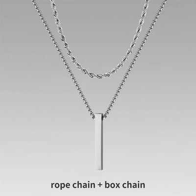 Jewelry Men Boy Gift Chain Crystal Necklace