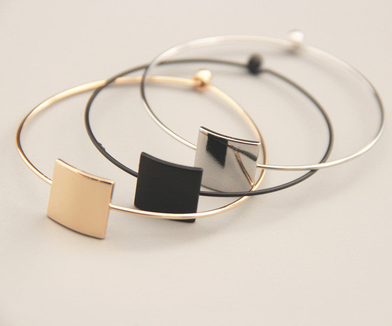 Fashion Copper Bracelet Round Triangle Square