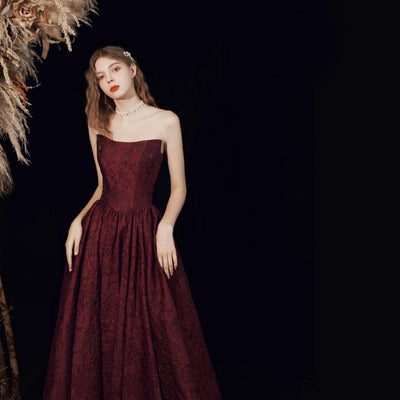 Graceful Satin Long Dress For Women Tube Top Dress