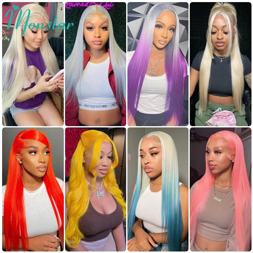 Blonde Wigs 300 Density Lace Wig Human Hair 13x6 Hd Lace Frontal Wig 613 Vietnamese Bone Straight 13x4 Lace Front Wig Human Hair