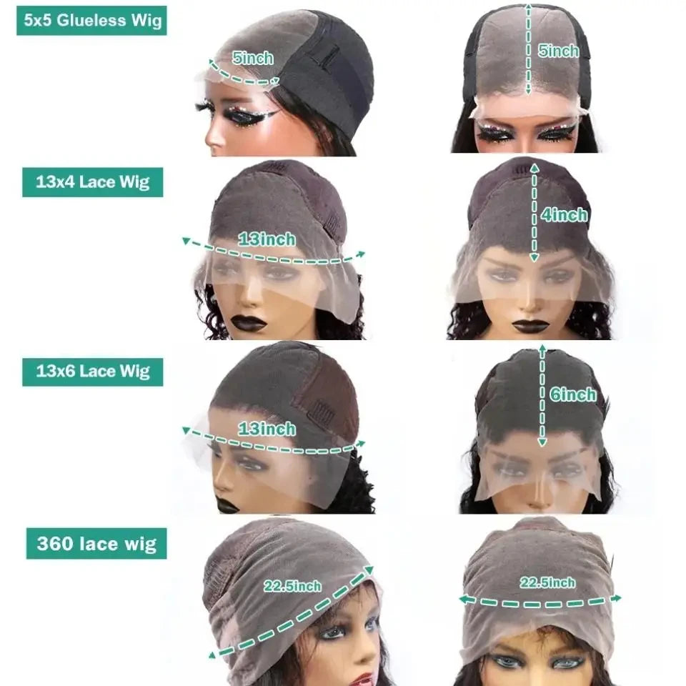 Body Wave 13x6 HD Lace Front Wigs Body Wave 13x4 Transparent Lace Human Hair Wigs Glueless 6x4 For Black Women High Density