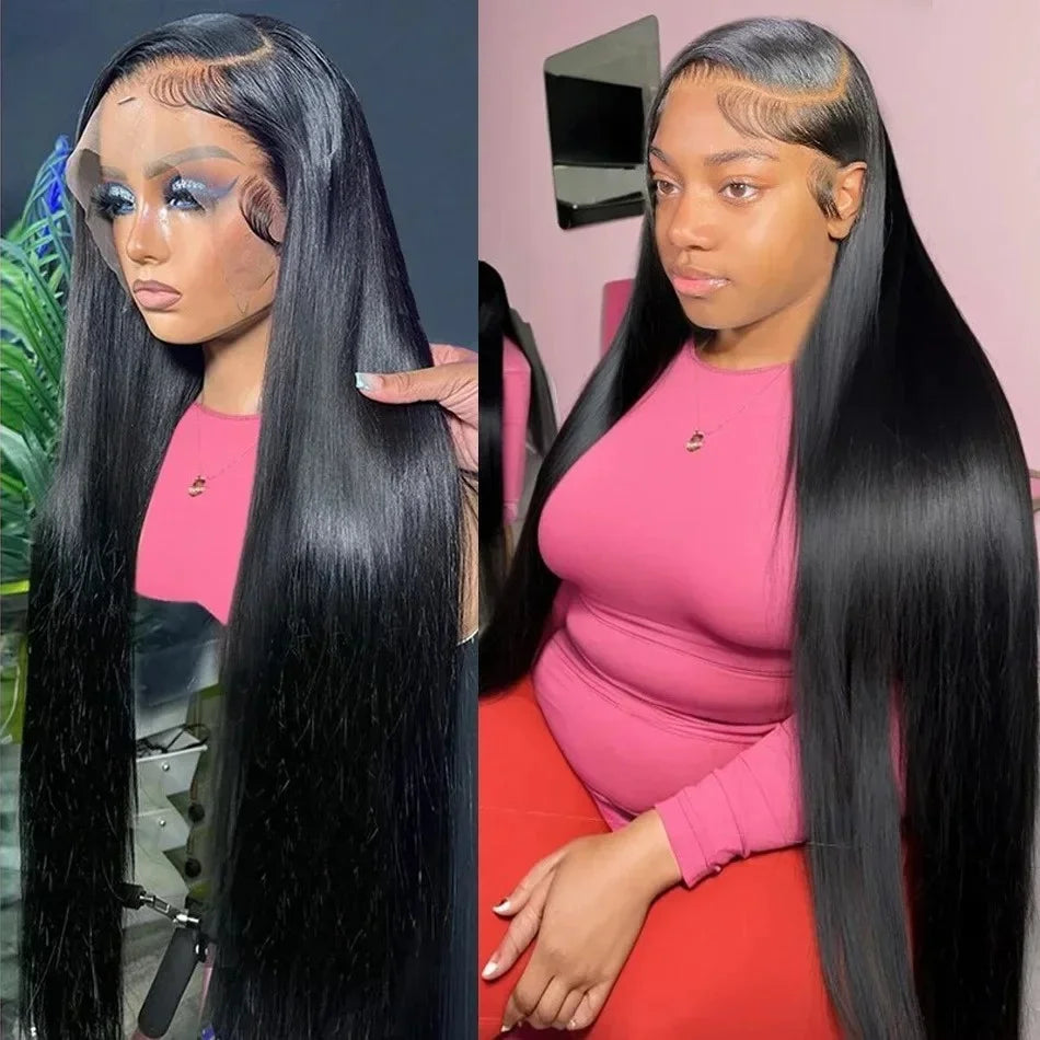 210% Density Vietnamese Super Double Drawn Bone Straight 13x4 Frontal Bob Wig with 100% Human Hair Natural Black For Black Women