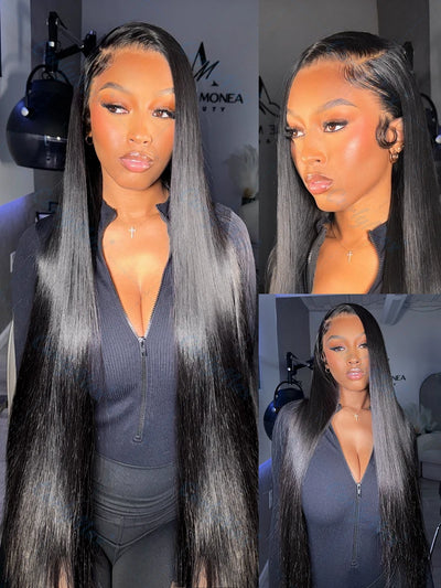 Luvin 30 40 Inch Straight Human Hair Wigs Hd Lace Wig 13x6 Human Hair Bone Straight 13x4 Lace Frontal Human Hair Wigs For Women