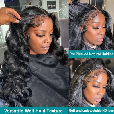 Body Wave 13x6 HD Lace Front Wigs Body Wave 13x4 Transparent Lace Human Hair Wigs Glueless 6x4 For Black Women High Density