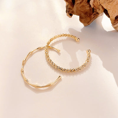 Bamboo Opening Women's Simple Personality Bracelet Retro Temperament
