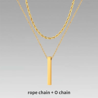 Jewelry Men Boy Gift Chain Crystal Necklace