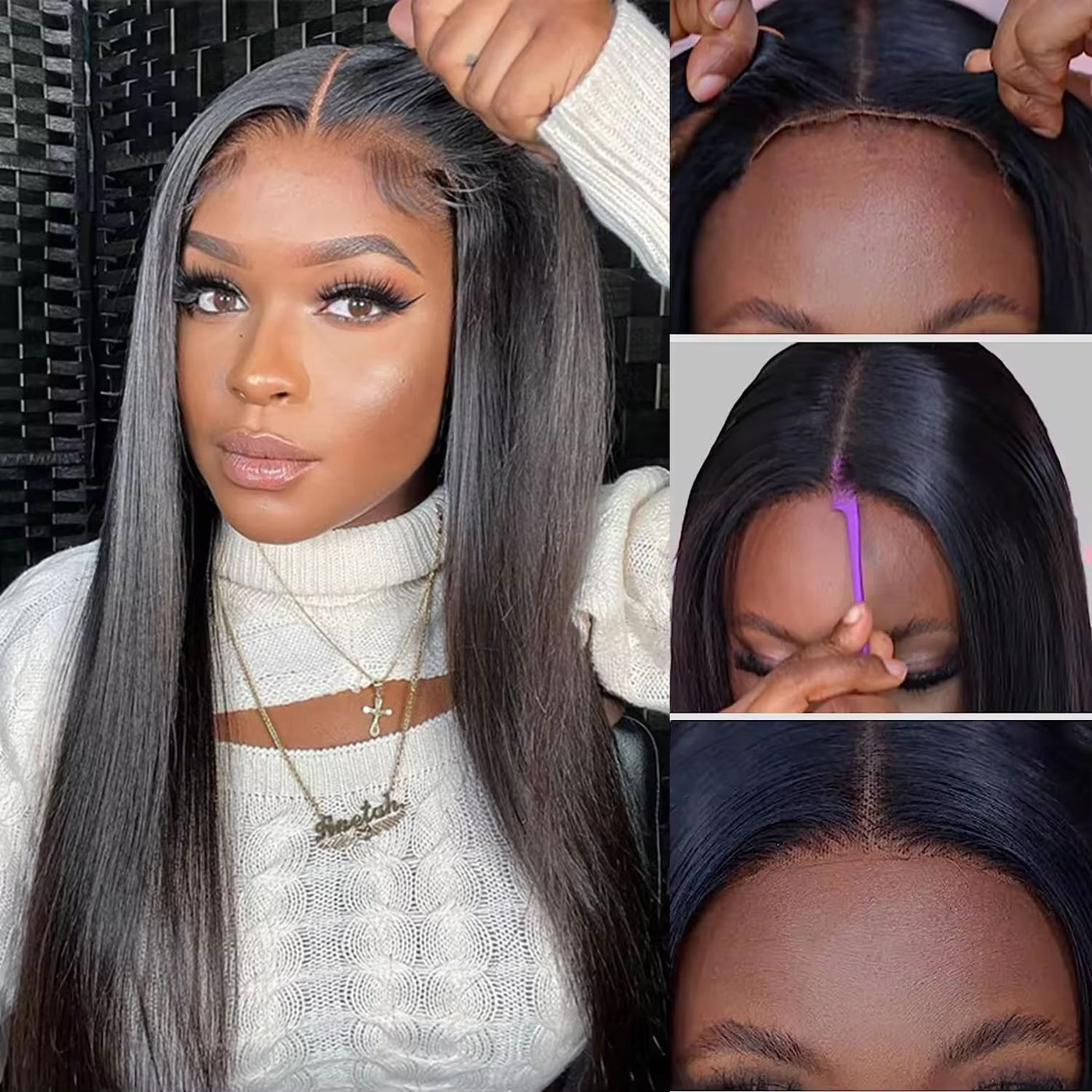 Glueless Wig Human Hair Straight Wig