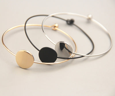 Fashion Copper Bracelet Round Triangle Square