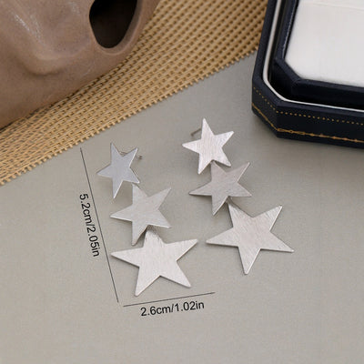 Fashionable Slimming Pentagram Earrings