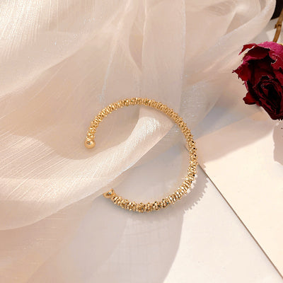 Bamboo Opening Women's Simple Personality Bracelet Retro Temperament