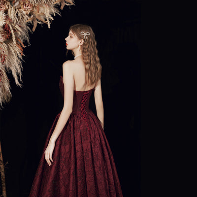 Graceful Satin Long Dress For Women Tube Top Dress